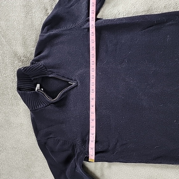 Goodthreads quarter zip Medium. Navy blue - Picture 4 of 4